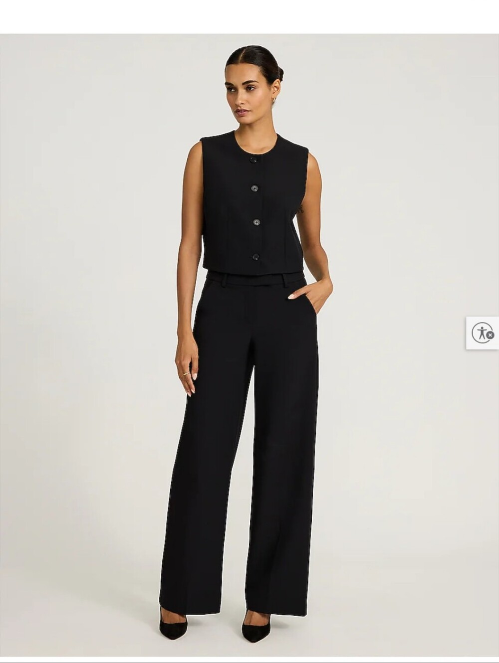 Editor Mid Rise Wide Leg Trouser - Picture 5 of 7